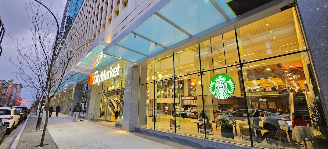 Entrance to the Loblaws City Market - The Post, where the Starbucks is located.